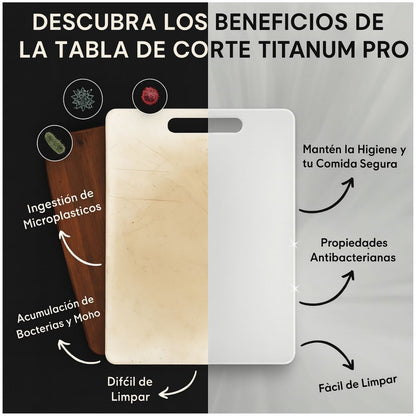 Tabla de Titanio Pro - Cortes Precisos e Higiene Máxima