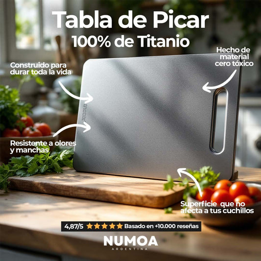 Tabla de Titanio Pro - Cortes Precisos e Higiene Máxima