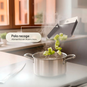 Recogedor de Alimentos en Acero Inoxidable